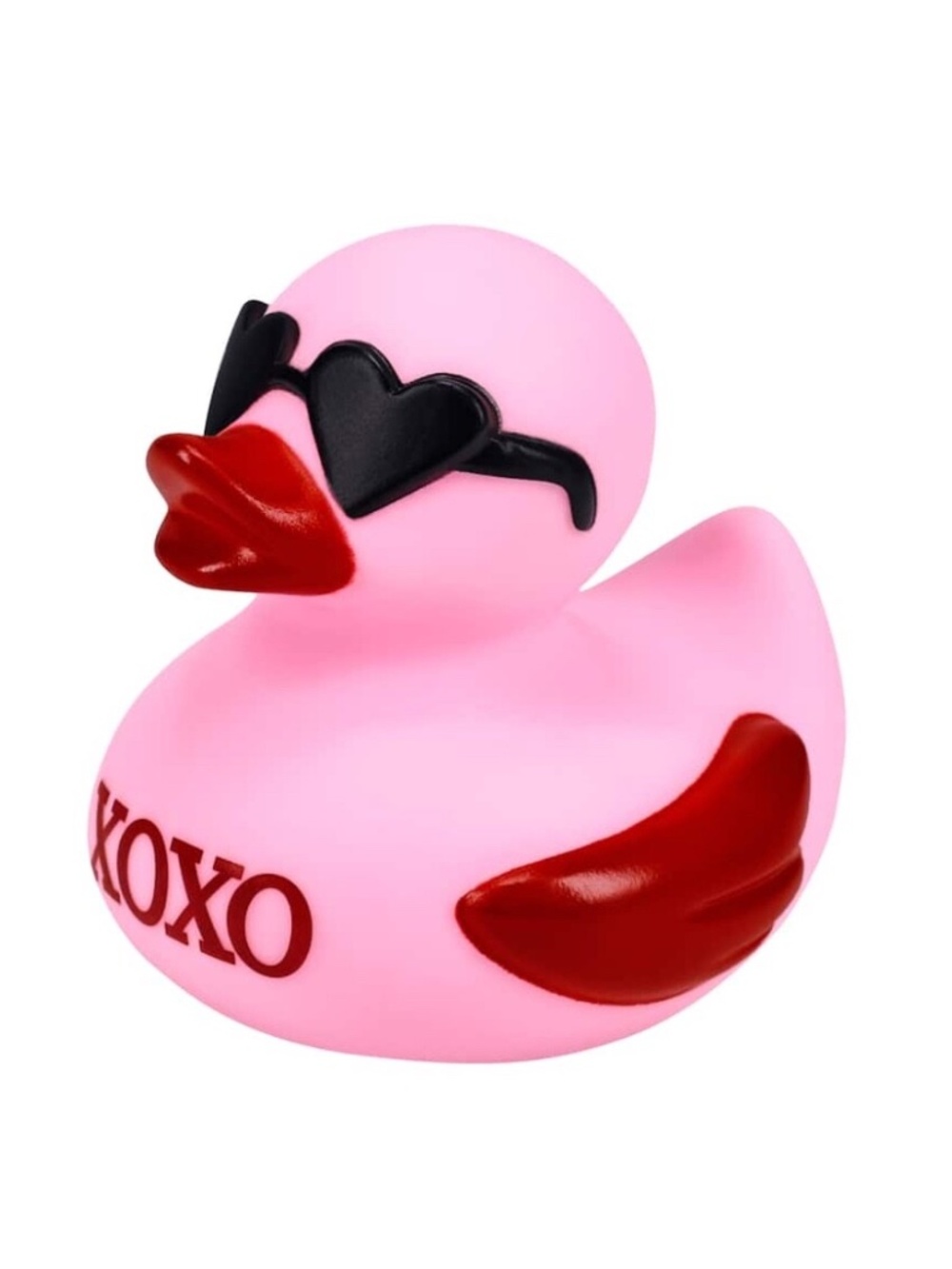 Pink Hearts Glasses Rubber Duck Medium 3-3.75" Fun Decorative Holiday Party NEW